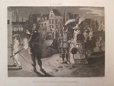 XIXe Gravure Peintre Q METZYS