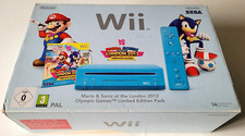 Console Nintendo Wii Bleu En Boite + 1 Télécommande + 1 Nunchuk RVL-101 PAL