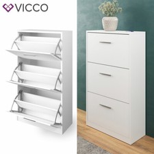 Meuble à chaussures benne à chaussures étagère à chaussures Gizmo blanc mat 