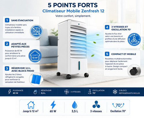 Climatiseur mobile sans - climatiseur,