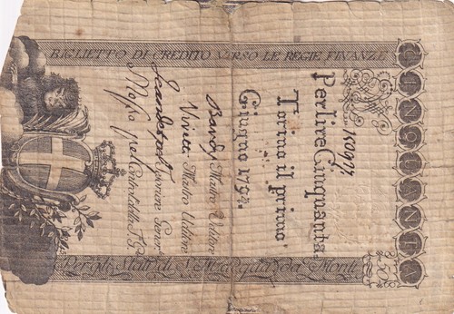Italie lire regie finanze - 50,