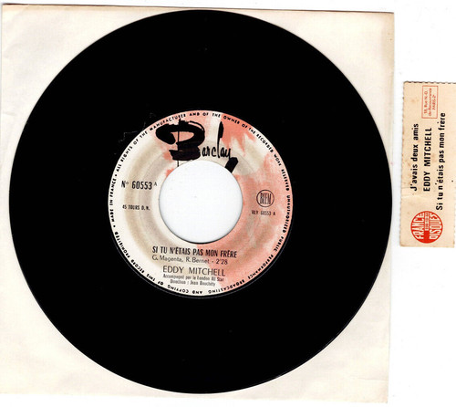 Eddy mitchell avais deux - j'avais,