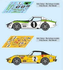 Décals Corvette C3 Le Mans 1970 1 2 1:32 1:43 1:24 1:18 87 Décalques Chevrolet