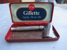 Rasoir ! Razor ! Ancien ! Gillette ! Safety razor set ! n°14 !
