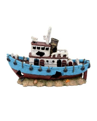 Déco aquarium bateau pêche - aquarium,
