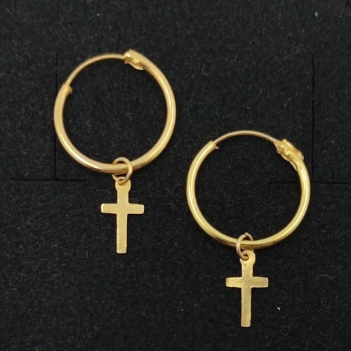 Boucles oreilles or - en, 18k