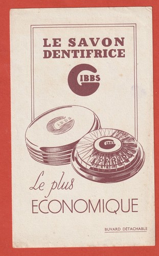 Buvard savon dentifrice - -,