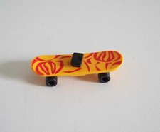 PLAYMOBIL SPORT - Skate Board Orange Roues Noires Skate Park 5399