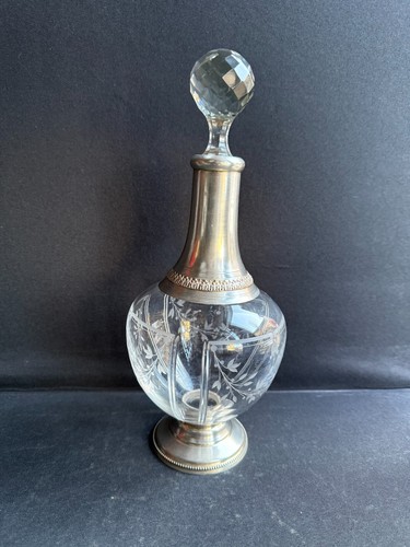 Carafe cristal taillé monture