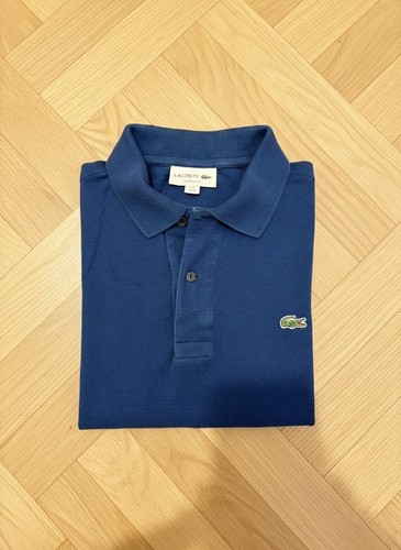 Polo lacoste boutons bleu - 2,