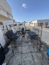 SALON DE JARDIN FER FORGE