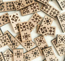 Jeu de puzzle domino en bois