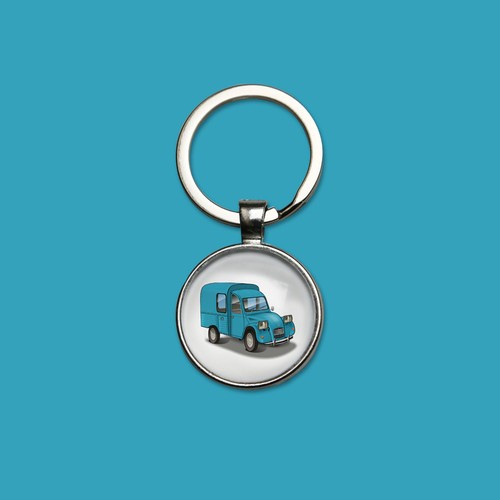 Porte clés citroën 2cv - porte-clés,