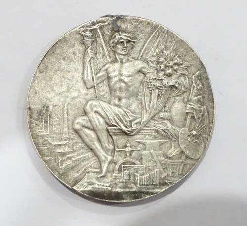 Médaille bronze argenté - médaille,