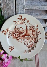 Ancienne assiette plate - ancienne, terre