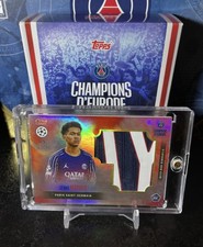 Senny Mayulu /5 Relic Maillot Worn RC Topps PSG Champions D’Europe