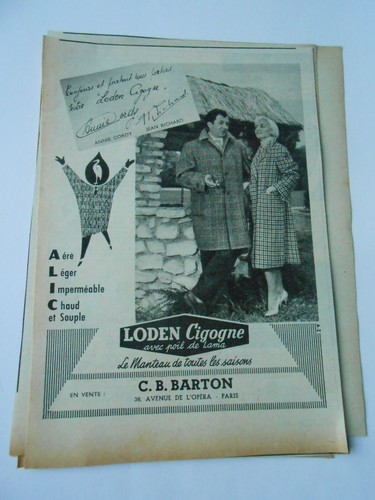Publicité 1958 loden - 1958,