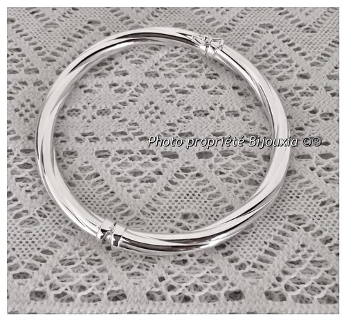 Bracelet jonc torsadé - jonc,