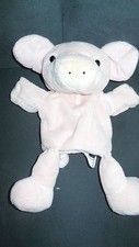 doudou marionnette cochon rose