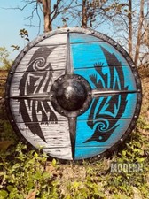 Bouclier rond bois - rond, en