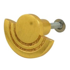 Doré Demi Cerclé Fer Bouton