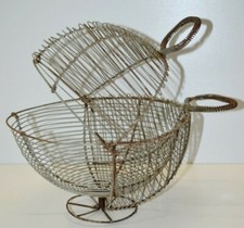 -RARE ANCIEN PANIER FIL DE FER