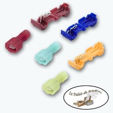 Cosses électriques connecteur raccord rapide 6.3 mm - 12 - 14/18 - 18/22 AWG