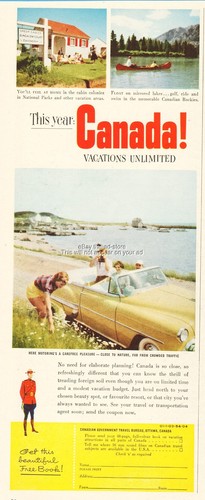 1954 canadian travel bureau - travel,