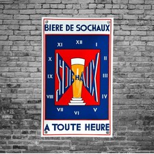 Plaque émaillée biere - émaillée,