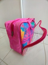 SAC DE VOYAGE SOUPLE DE CABINE  PVC FILLE ROSE STYLE BARBIE 30X 40 CM