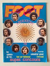 FOOT SUPPORTER MAGAZINE N°7 1977 PLATINI - CRUYFF - ARGENTINE 78