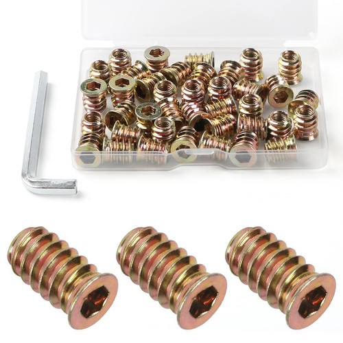 Insert fileté bois 15mm - fileté,