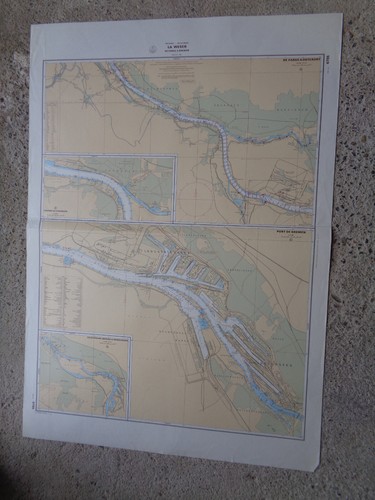 Carte marine shom la weser - marine,