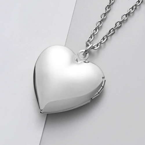 Pendentif cœur acier - pendentif,
