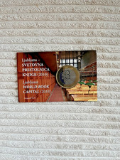 Coincard BU 3 euro 2010 Slovénie  Ljubljana capitale mondiale du livre