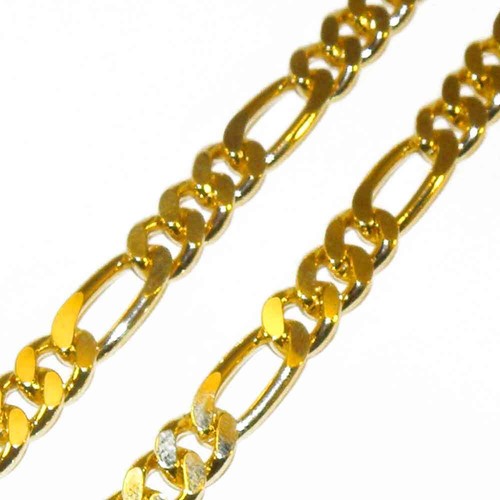 Collier chaine figaro - collier, or