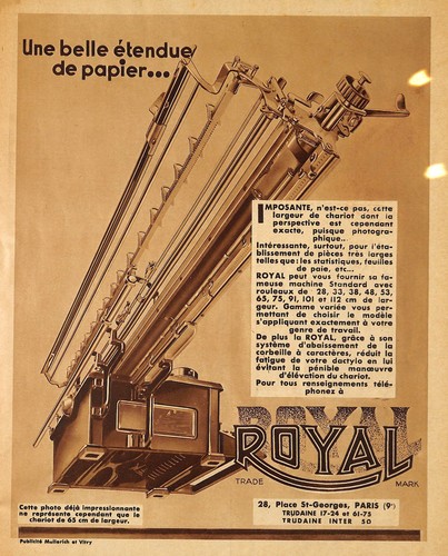 Royal writting machine - writting,