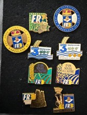 Lot PIN'S TELEVISION  / FR3  JO R GARROS d’un soleil à l’autre variante couleur