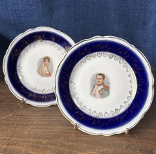 Paire assiette porcelaine