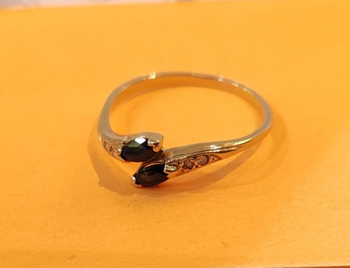 Bague carats saphirs - or,