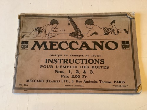Meccano catalogue 20a - , n°