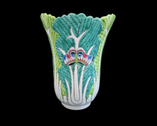 Chine vase chinois décor chou faïence émaillée marque signature Tongzhi