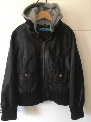 Blouson simili cuir - blouson, capuche