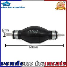 12MM POMPETTE POIRE D'AMORCAGE POMPE CARBURANT GASOIL ESSENCE DIESEL CLAPETTE FR