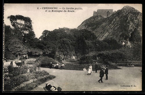 Cpa cherbourg jardin - cherbourg,,