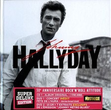 Johnny Hallyday Rock N'Roll Attitude 1CD+2DVD Super Deluxe Limitée Trés Bon Etat