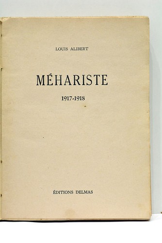 Alibert méhariste paris - mÉhariste,