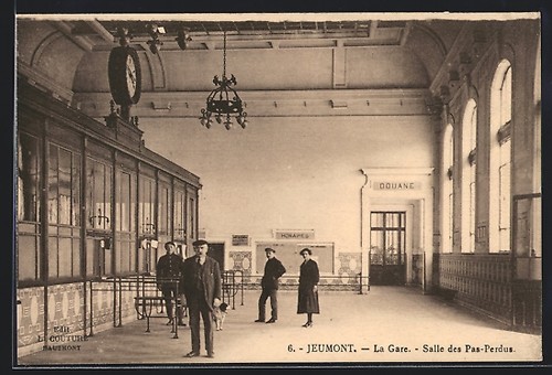 Cpa jeumont gare salle - cpa, la