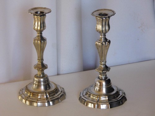 Bougeoir paire epoque louis - bougeoir,
