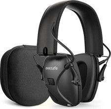 Casque Antibruit Électronique Casque de Tir Sportif NRR 24dB avec Étui Rangement